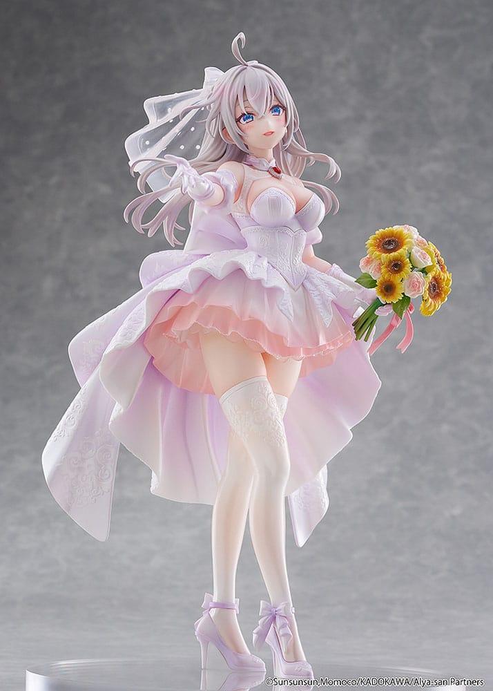 Alya Ibland Döljer Sina Känslor Figur 1/7 Alisa Mikhailovna Kujou Bröllopsklänning Ver. Kadokawa
