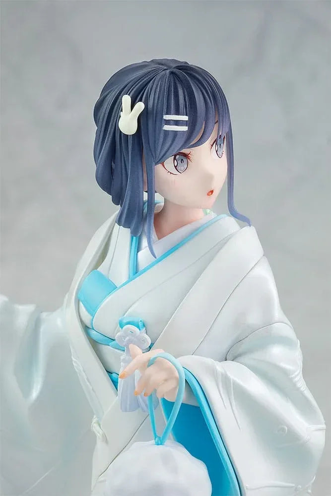Rascal Does Not Dream of a Bunny Girl Senpai Figur 1/7 Mai Sakurajima White Kimono Ver. 23 cm Kadokawa