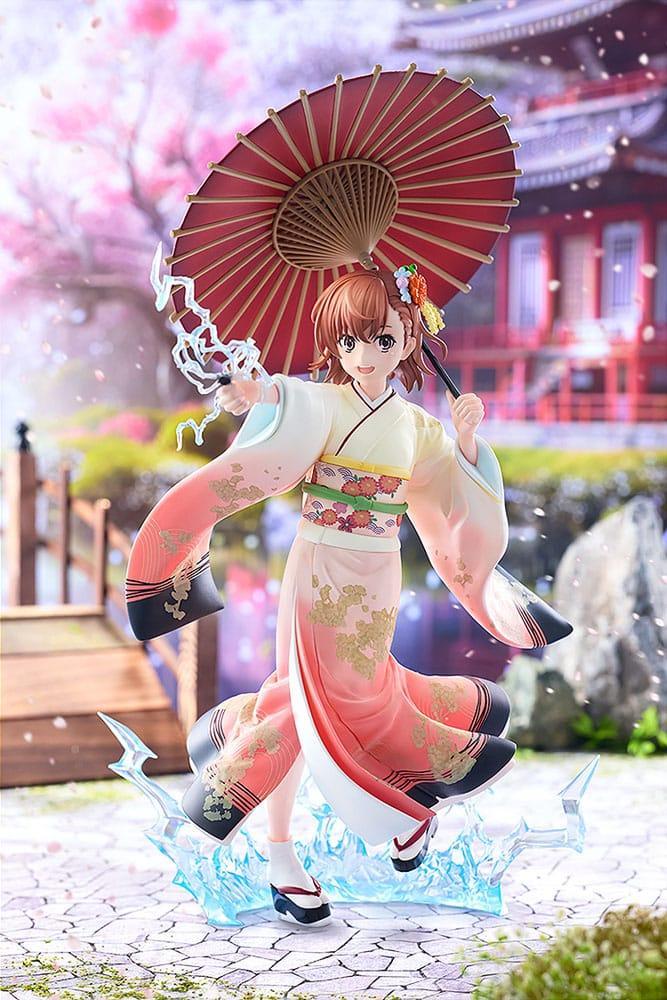 A Certain Scientific Railgun T Figur 1/7 Mikoto Misaka Furisode Kimono Ver. 28 cm Kadokawa