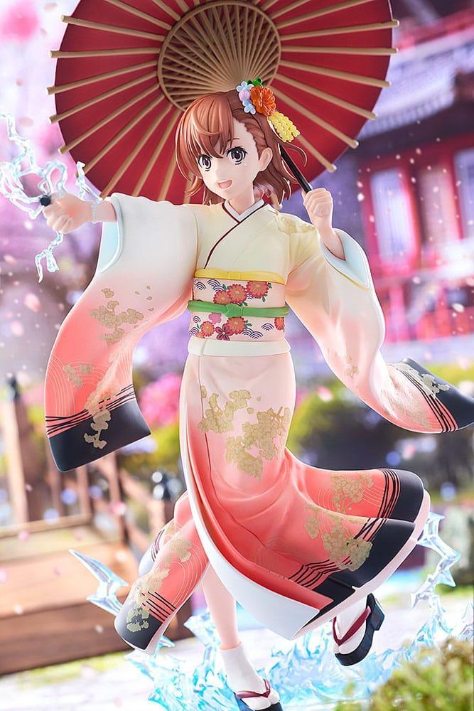 A Certain Scientific Railgun T Figur 1/7 Mikoto Misaka Furisode Kimono Ver. 28 cm Kadokawa