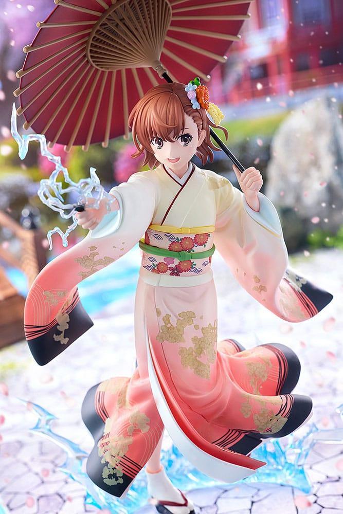 A Certain Scientific Railgun T Figur 1/7 Mikoto Misaka Furisode Kimono Ver. 28 cm Kadokawa