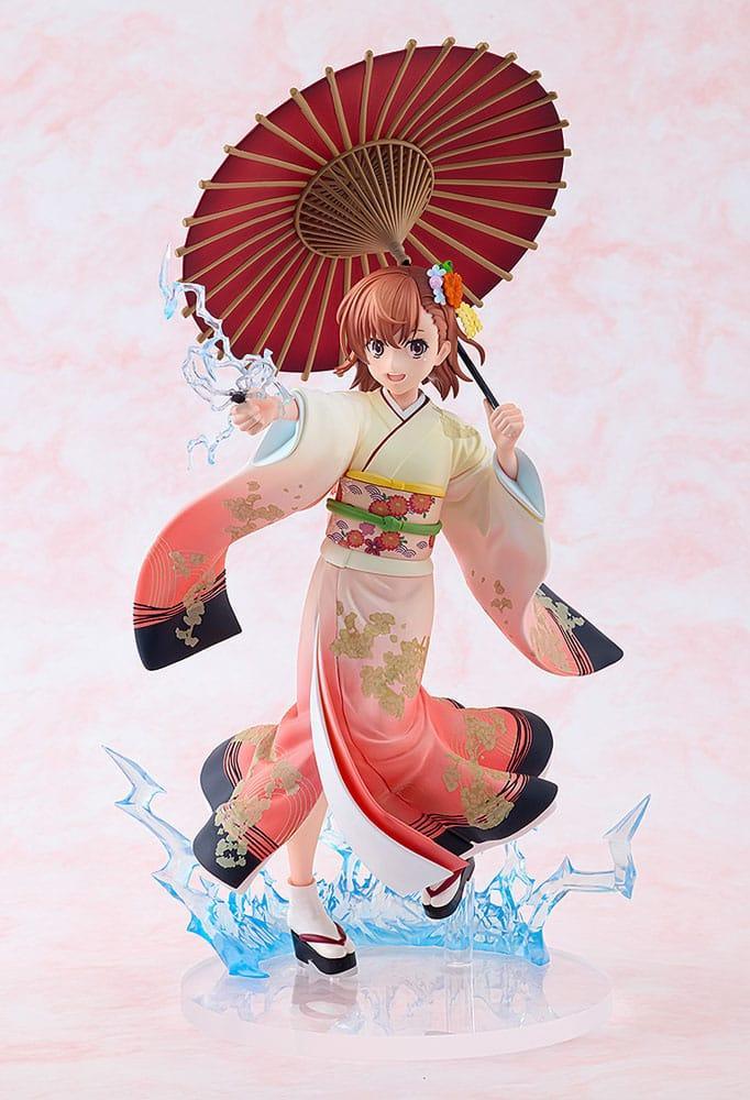 A Certain Scientific Railgun T Figur 1/7 Mikoto Misaka Furisode Kimono Ver. 28 cm Kadokawa