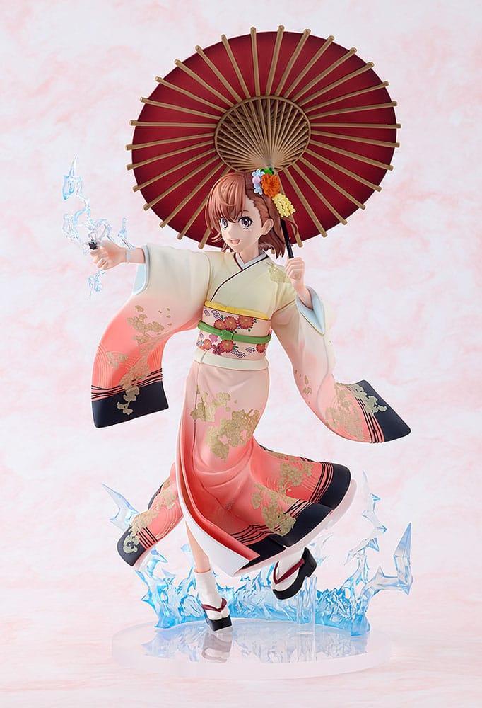 A Certain Scientific Railgun T Figur 1/7 Mikoto Misaka Furisode Kimono Ver. 28 cm Kadokawa