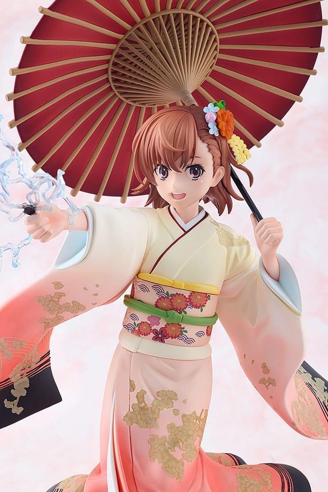 A Certain Scientific Railgun T Figur 1/7 Mikoto Misaka Furisode Kimono Ver. 28 cm Kadokawa
