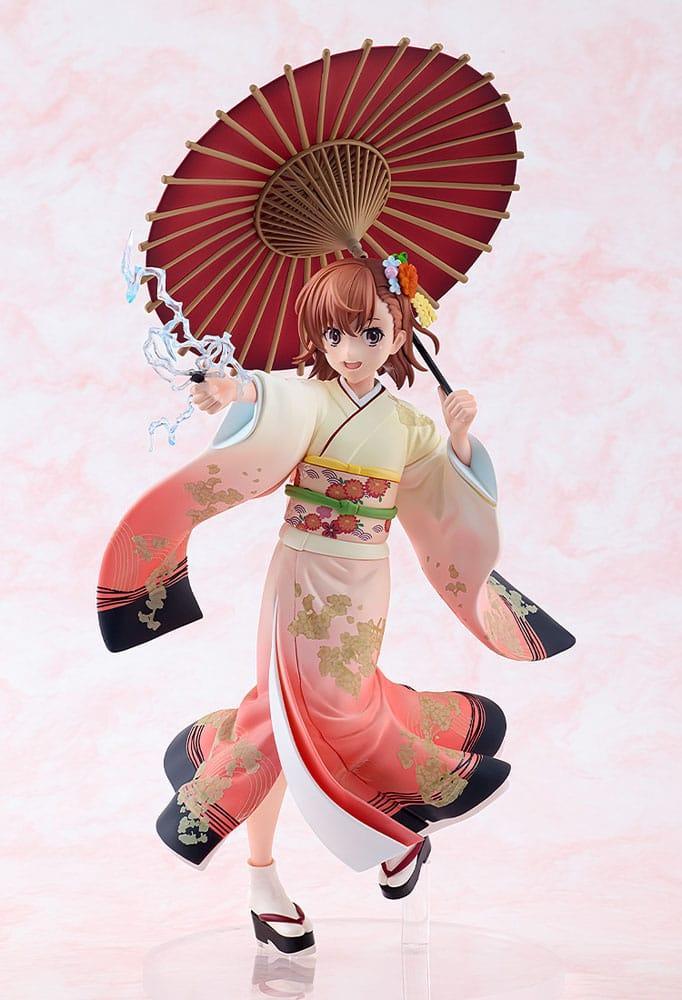A Certain Scientific Railgun T Figur 1/7 Mikoto Misaka Furisode Kimono Ver. 28 cm Kadokawa