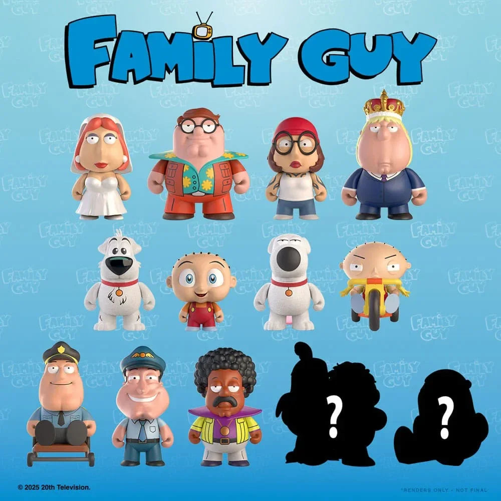 Family Guy Blind Box Mini Figurer 7 cm Freakin' Sweet Mini Series Display (24) Kidrobot