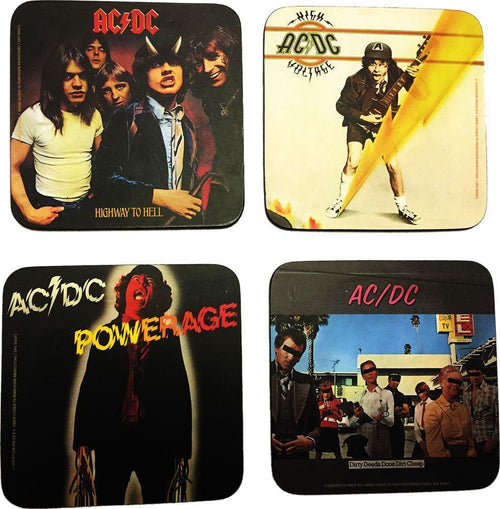 AC/DC Glasunderlägg Set (4 stycken) KKL