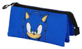 Sonic - The Hedgehog Triple Pennfodral SEGA Sight Blue Karactermania