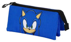 Sonic - The Hedgehog Triple Pennfodral SEGA Sight Blue Karactermania