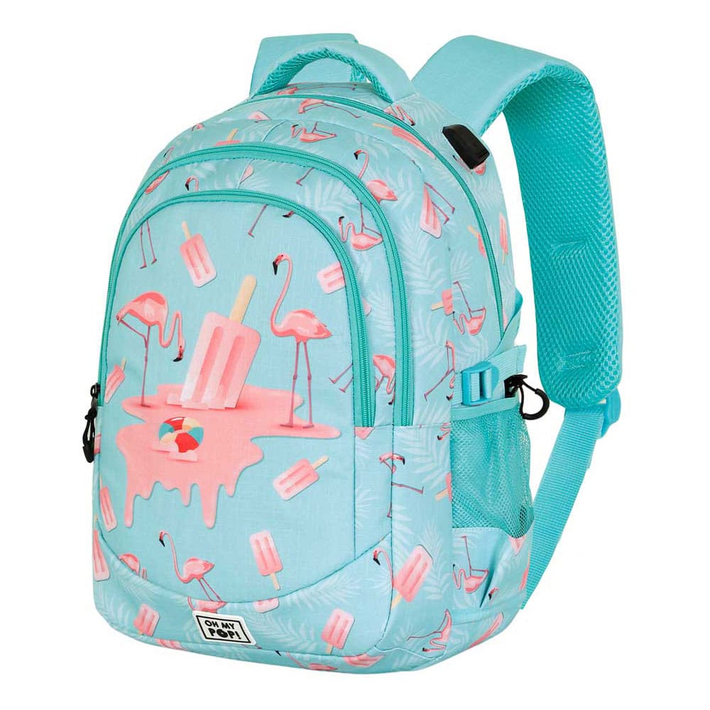 Oh My Pop! Plus Running Ryggsäck Ice Flamingo - Officiell Licens Karactermania