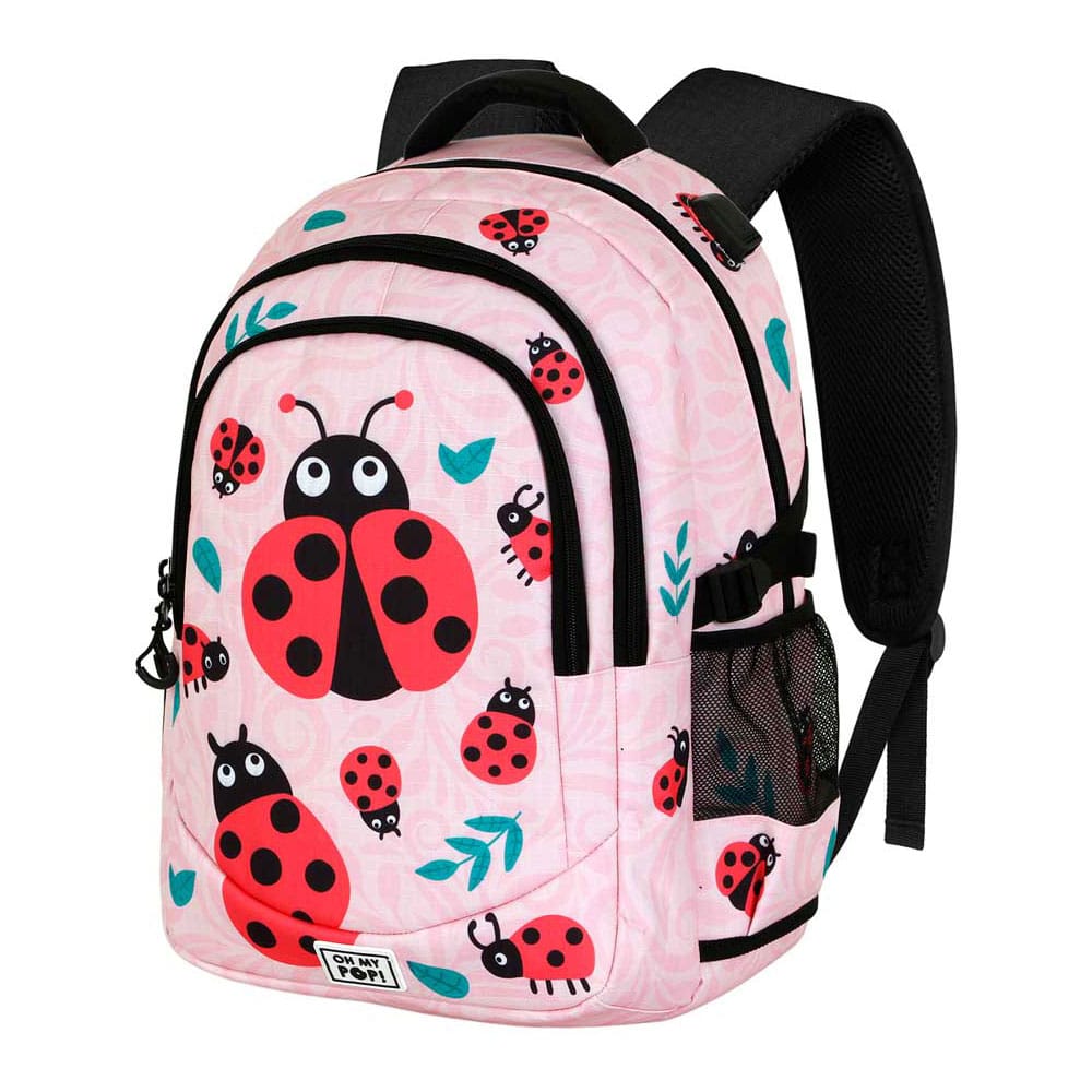 Oh My Pop! Plus Running Ryggsäck Ladybug - Officiell Ryggsäck för Sport och Fritid Karactermania