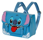 Lilo & Stitch Satchel Axelremsväska Ryggsäck Tongue Blue Karactermania