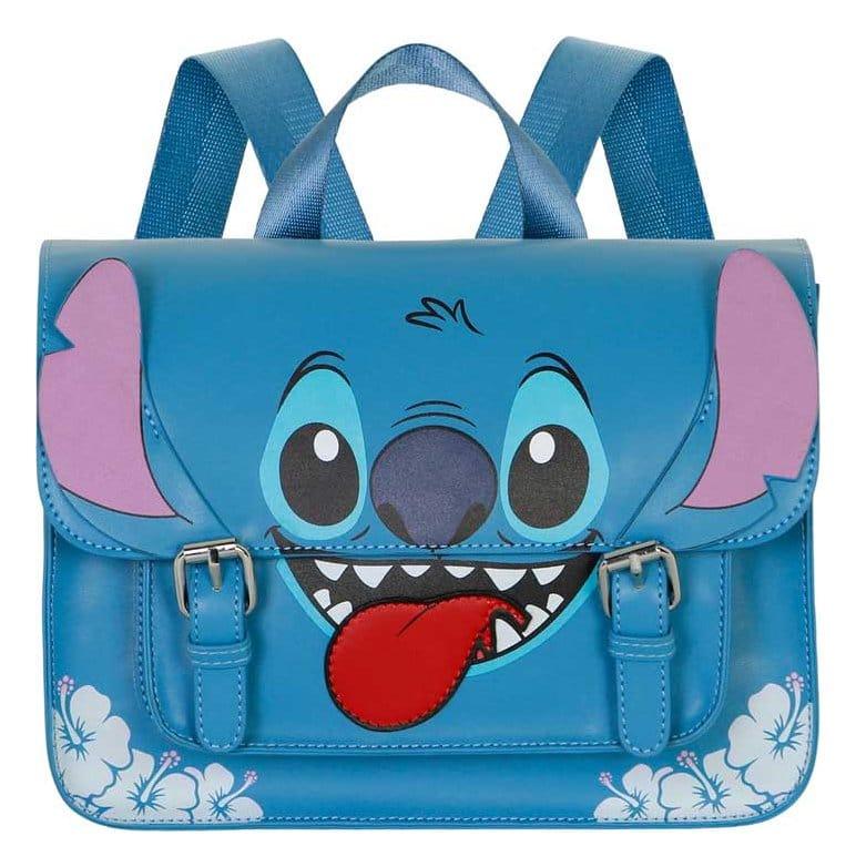 Lilo & Stitch Satchel Axelremsväska Ryggsäck Tongue Blue Karactermania