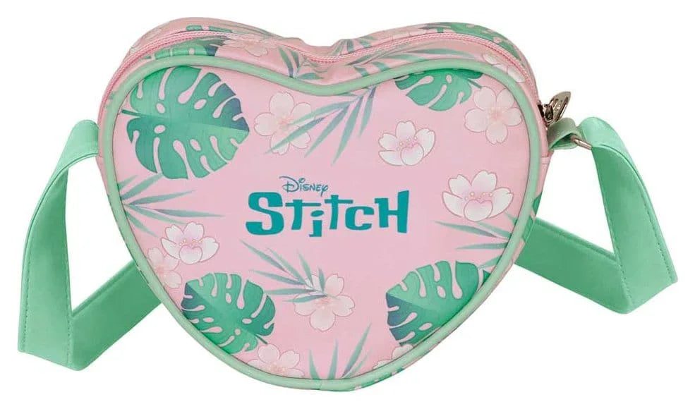 Lilo & Stitch Casual Heart Crossbody Bag Kram Pink Karactermania