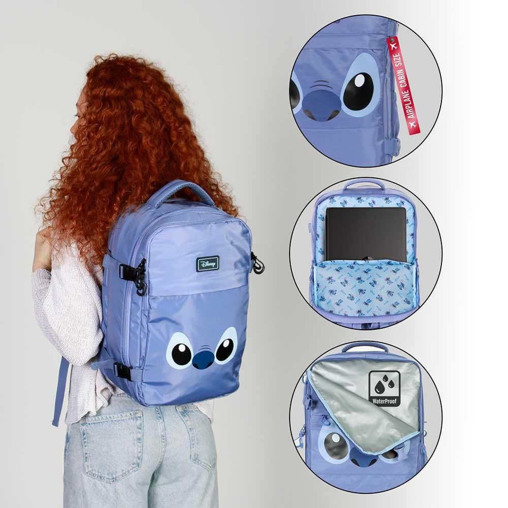 Lilo & Stitch Mercury Underseat Cabin Bag Ryggsäck Face Blue Karactermania