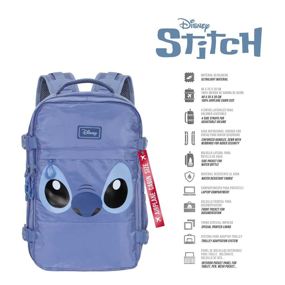 Lilo & Stitch Mercury Underseat Cabin Bag Ryggsäck Face Blue Karactermania