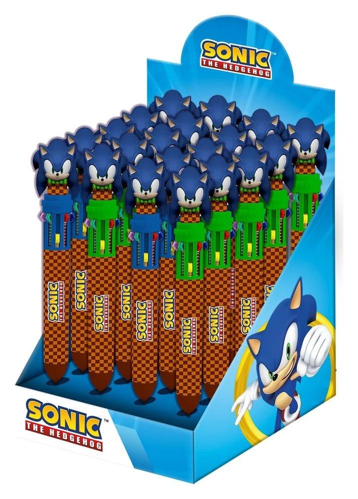Sonic - The Hedgehog Multicoloured ball pen Display (24) Karactermania