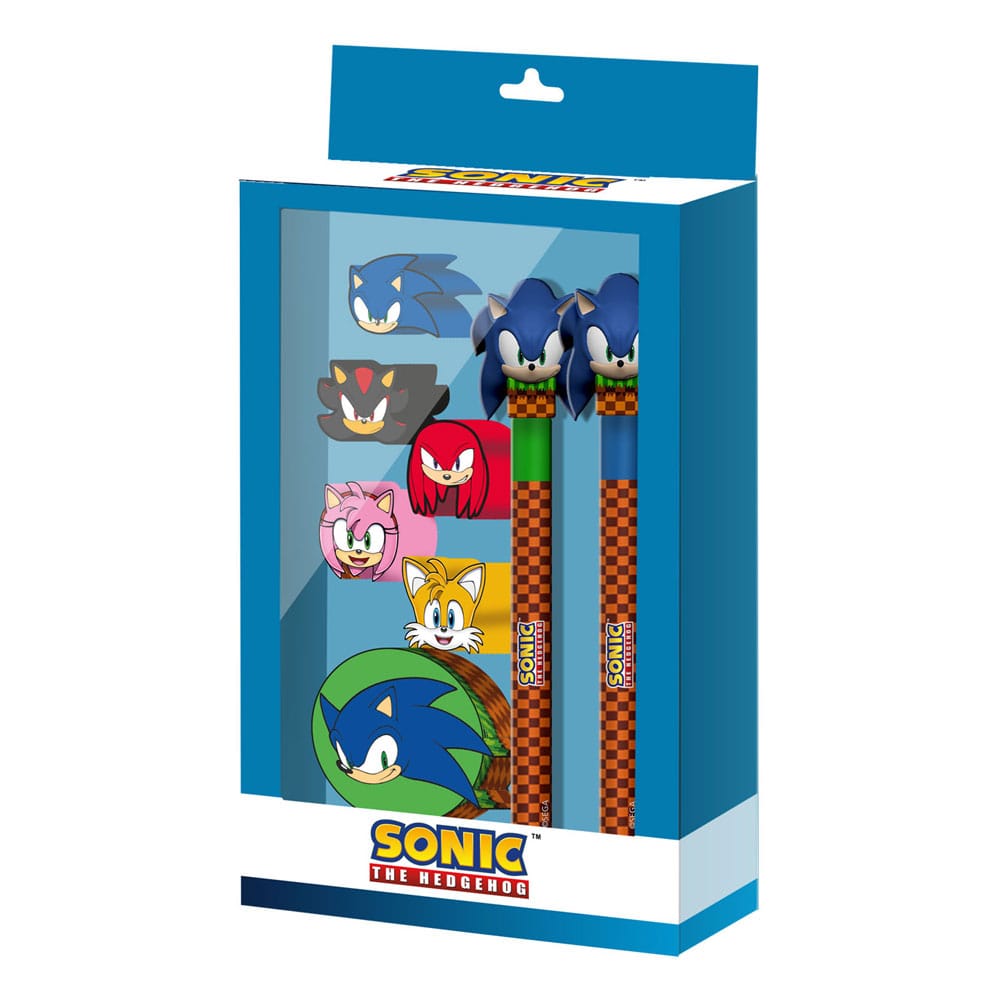 Sonic - The Hedgehog Skrivset 8-Pack Karactermania