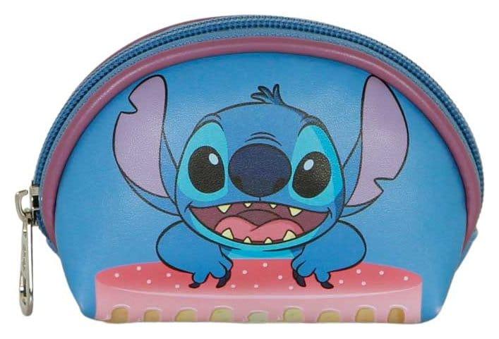 Lilo & Stitch Avslappnad Oval Plånbok Myntpung Tårta Blå Karactermania