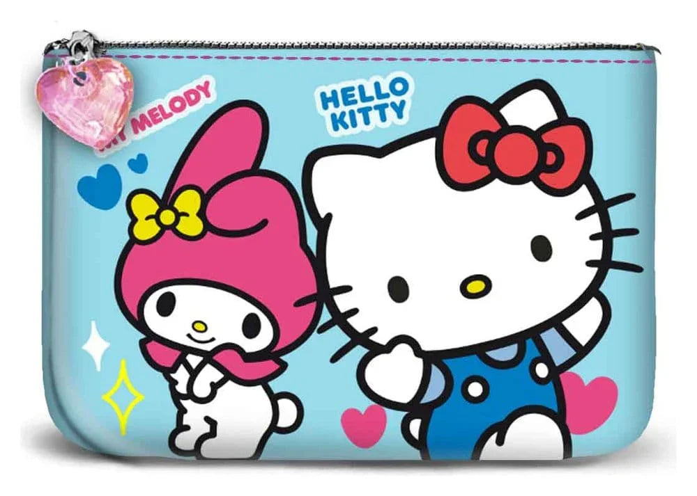 Sanrio Liten Fyrkantig Myntplånbok Hello Kitty Vänskap Blå Karactermania