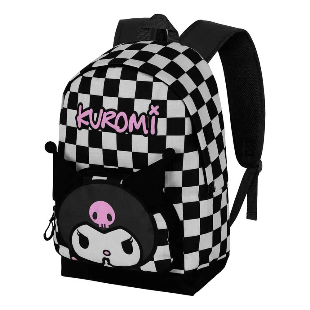 Sanrio Fan HS Backpack Kuromi B & W 2.2 Black - Officially Licensed