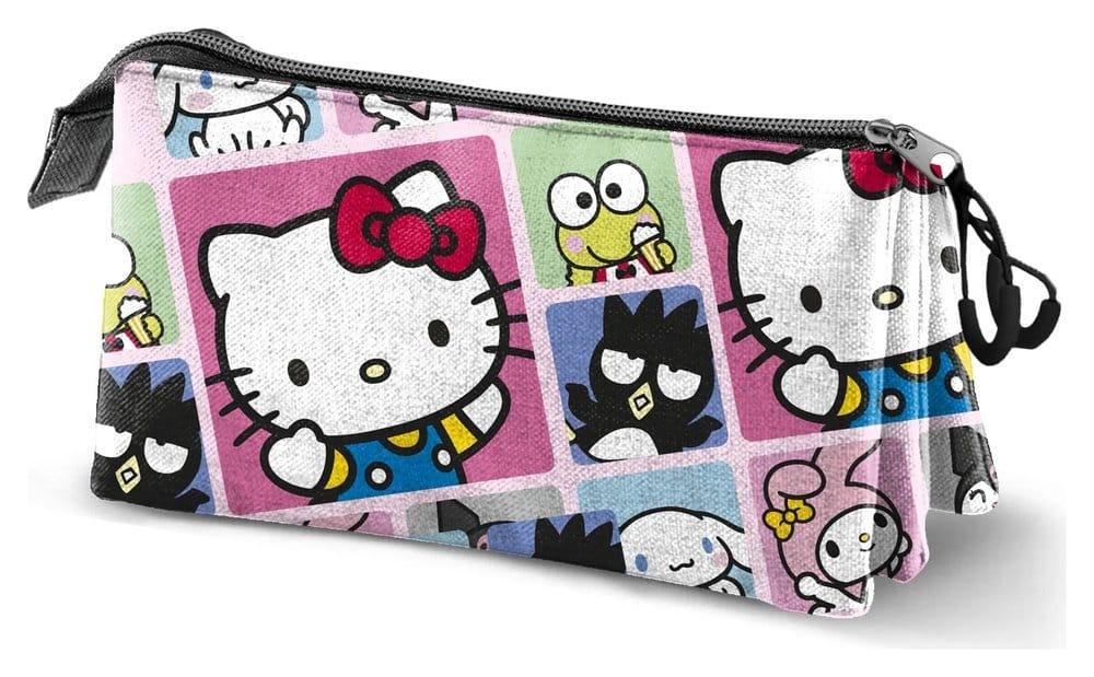 Sanrio Triple Pennfodral Hello Kitty Panels Flerfärgad Karactermania