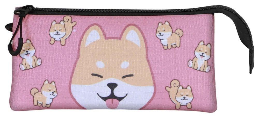 Åh Min Pop! Trippla Pennfodral Shiba Rosa Karactermania