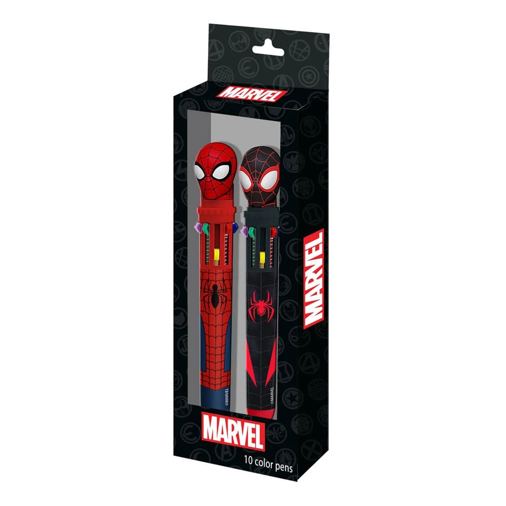 Spider-Man Multicoloured Ball Pens 2-Pack Karactermania
