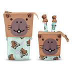 Oh My Pop! Pop Up Pennfodral med Multicolor Kulpenna & Raderbar Gelpenna Capybara Karactermania