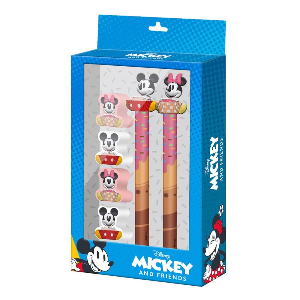 Mickey & Minnie Skrivset 6-Pack Karactermania