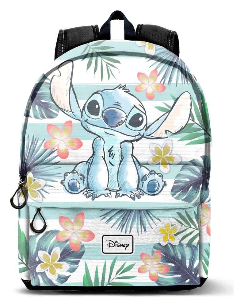 Lilo & Stitch FAN HS Ryggsäck 3.0 Ocean – Officiell licensierad ryggsäck från Karactermania, 31 x 18 x 41 cm, slitstark Ripstop och polyester