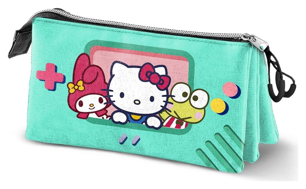 Sanrio Triple Pencil Case Hello Kitty Video Games