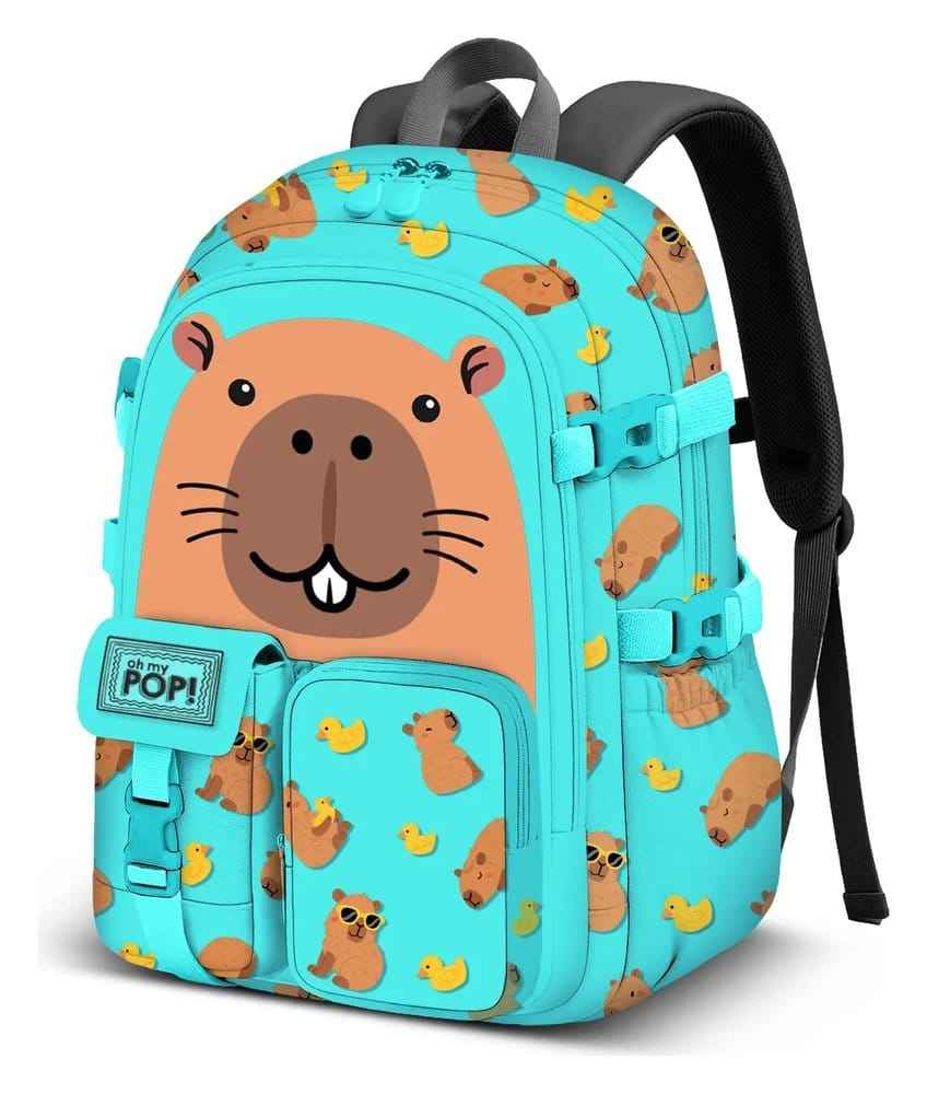 Oh My Pop! Haru Ryggsäck Capy - Officiellt Licensierad, Polyester, 27 x 15 x 40 cm
