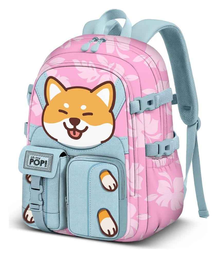 Oh My Pop! Haru Ryggsäck Shiby – Kvalitetsryggsäck i polyester, Mått 27 x 15 x 40 cm