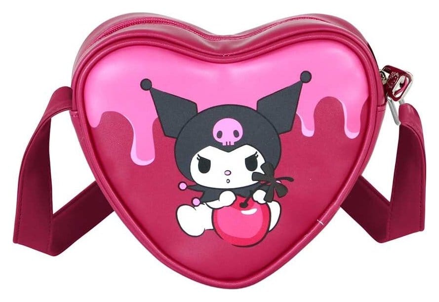 Sanrio Casual Heart Axelremsväska Kuromi Cherry