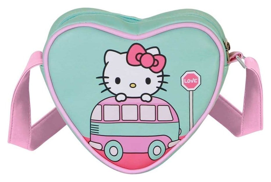 Sanrio Casual Heart Axelremsväska Hello Kitty Van