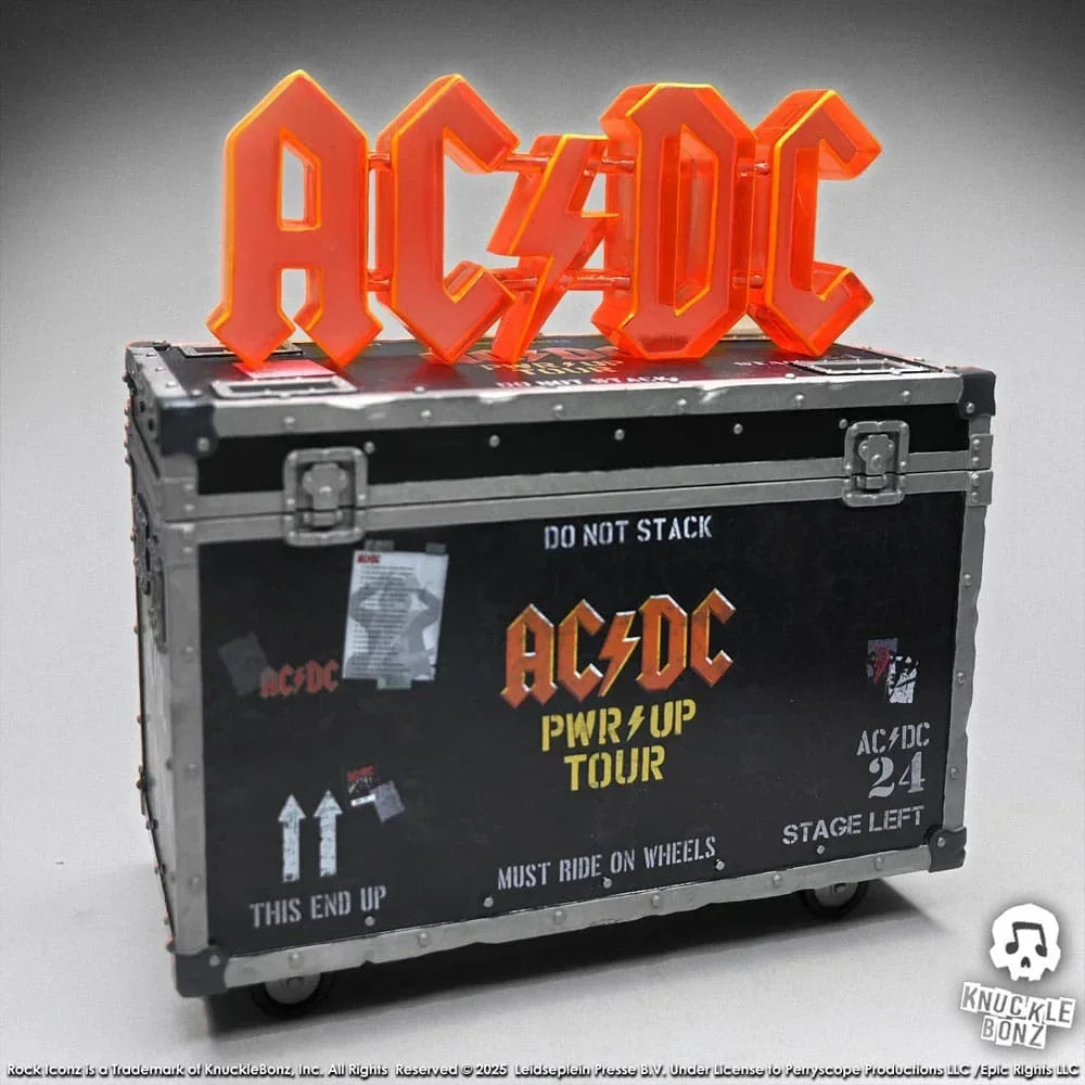 AC/DC Rock Ikonz On Tour Figur PWR UP Tour Road Case Knucklebonz