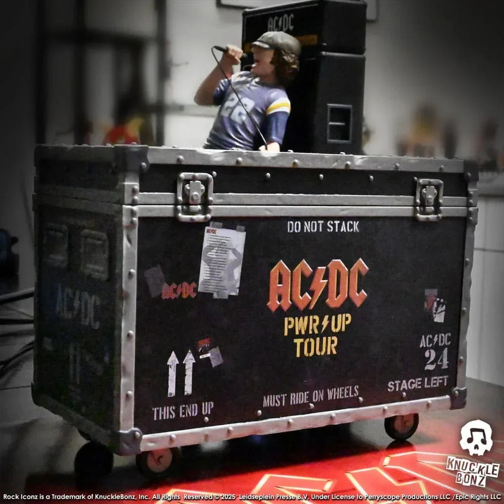 AC/DC Rock Ikonz On Tour Figur PWR UP Tour Road Case Knucklebonz