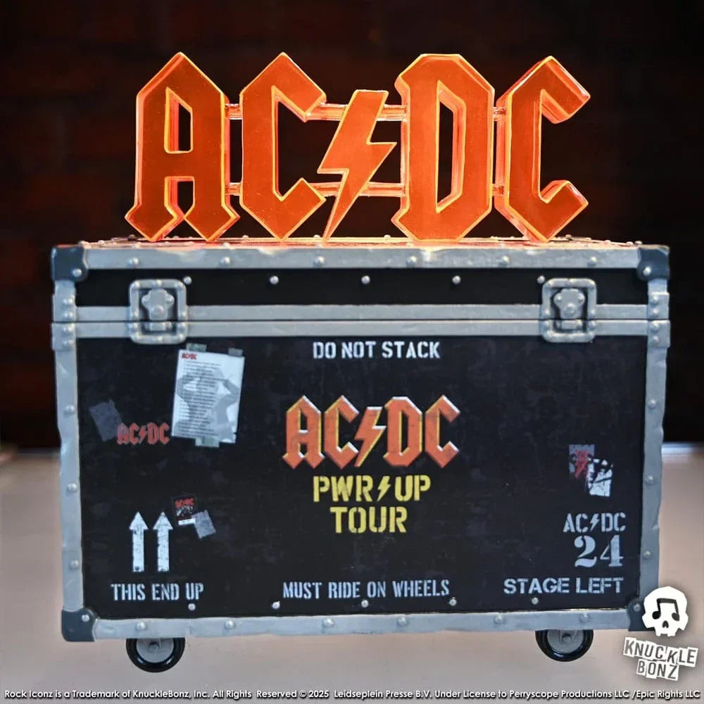 AC/DC Rock Ikonz On Tour Figur PWR UP Tour Road Case Knucklebonz