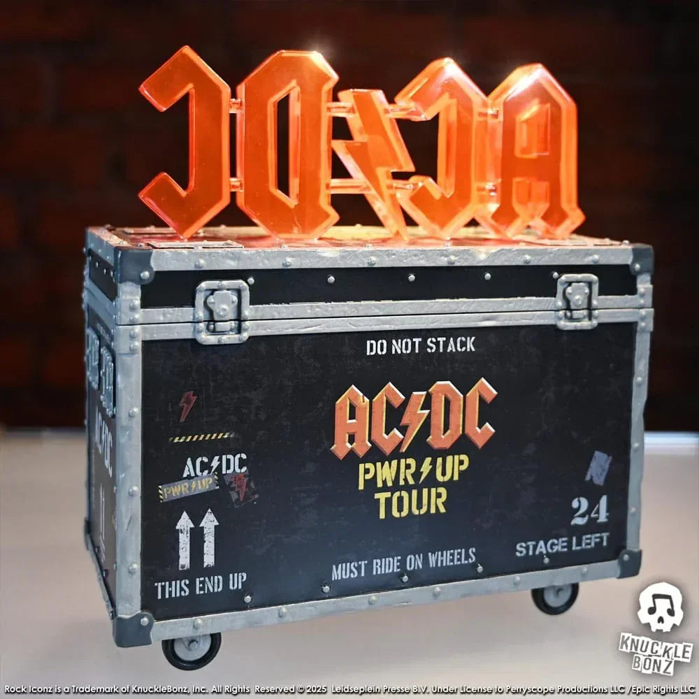 AC/DC Rock Ikonz On Tour Figur PWR UP Tour Road Case Knucklebonz