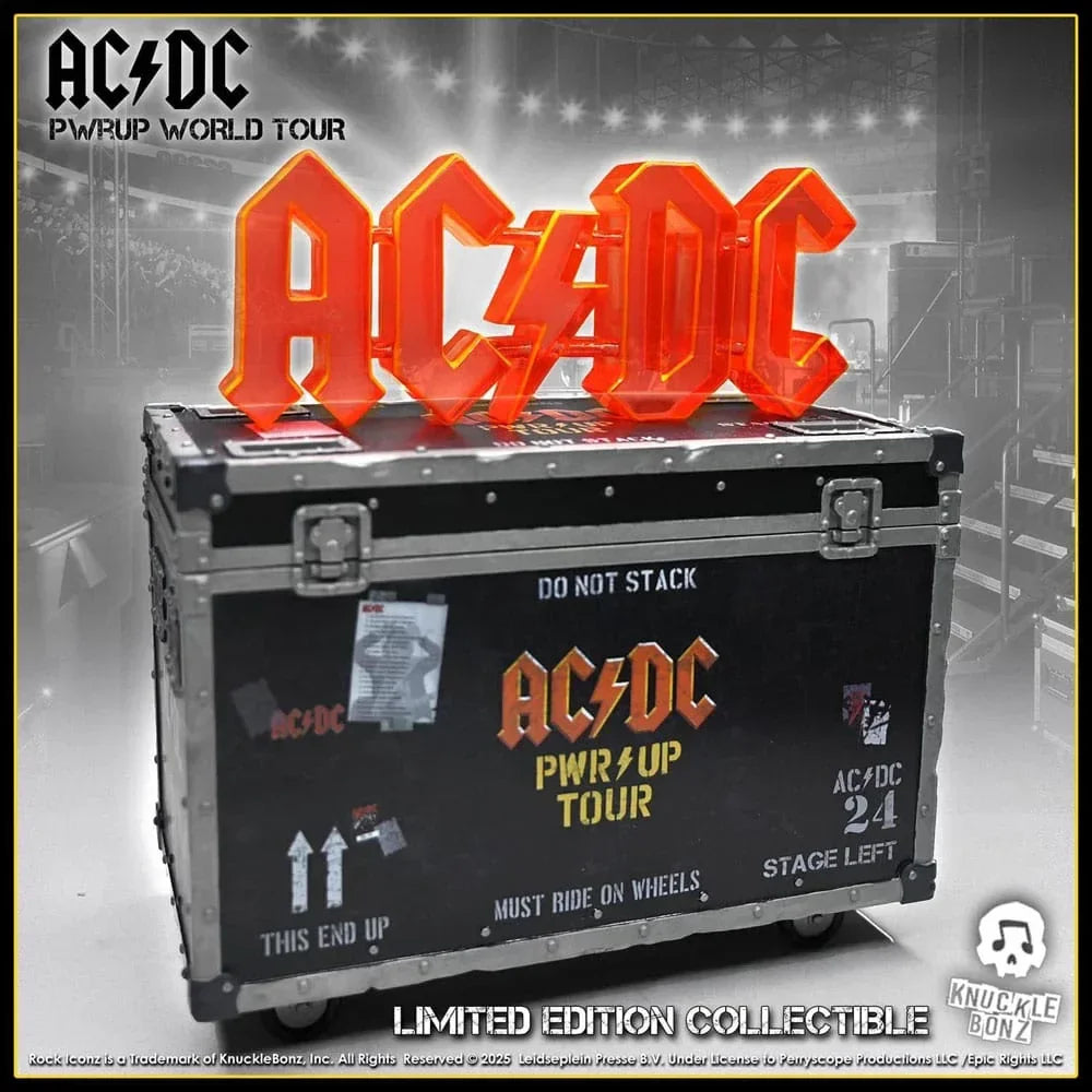 AC/DC Rock Ikonz On Tour Figur PWR UP Tour Road Case Knucklebonz