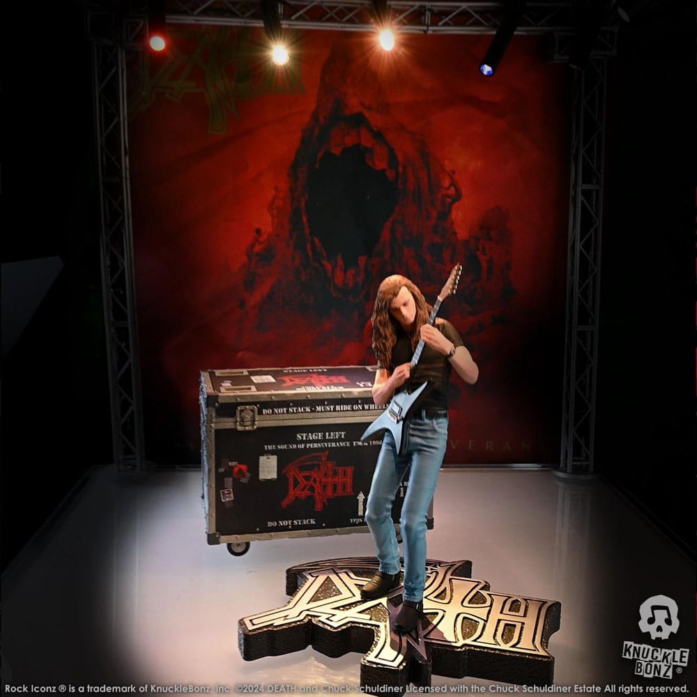 Death Rock Ikonz On Tour Road Case Figur + Stage Backdrop Set - The Sound of Perseverance Tour 1998 Knucklebonz