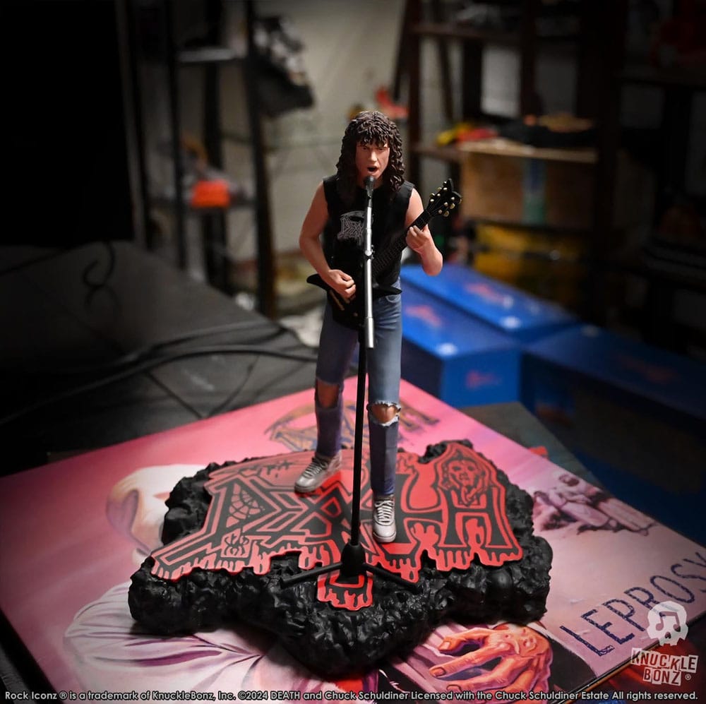 Death Rock Iconz Figur Chuck Schuldiner II 22 cm Knucklebonz