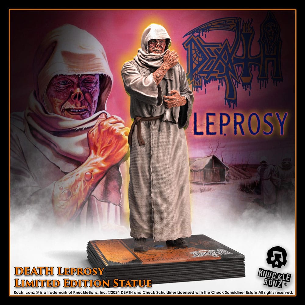 Death 3D Vinyl Figur Leprosy 22 cm - Limited Edition Knucklebonz