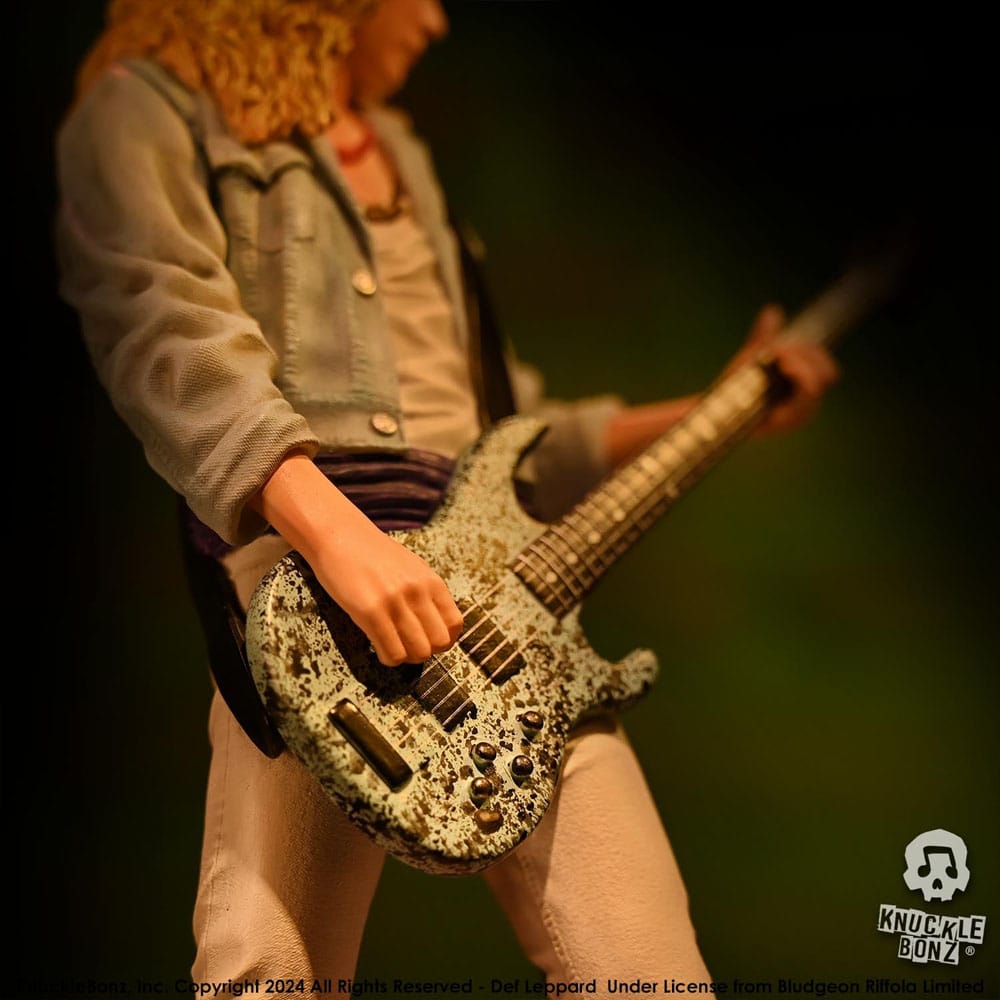 Def Leppard Rock Iconz Figur Rick Savage 24 cm Knucklebonz