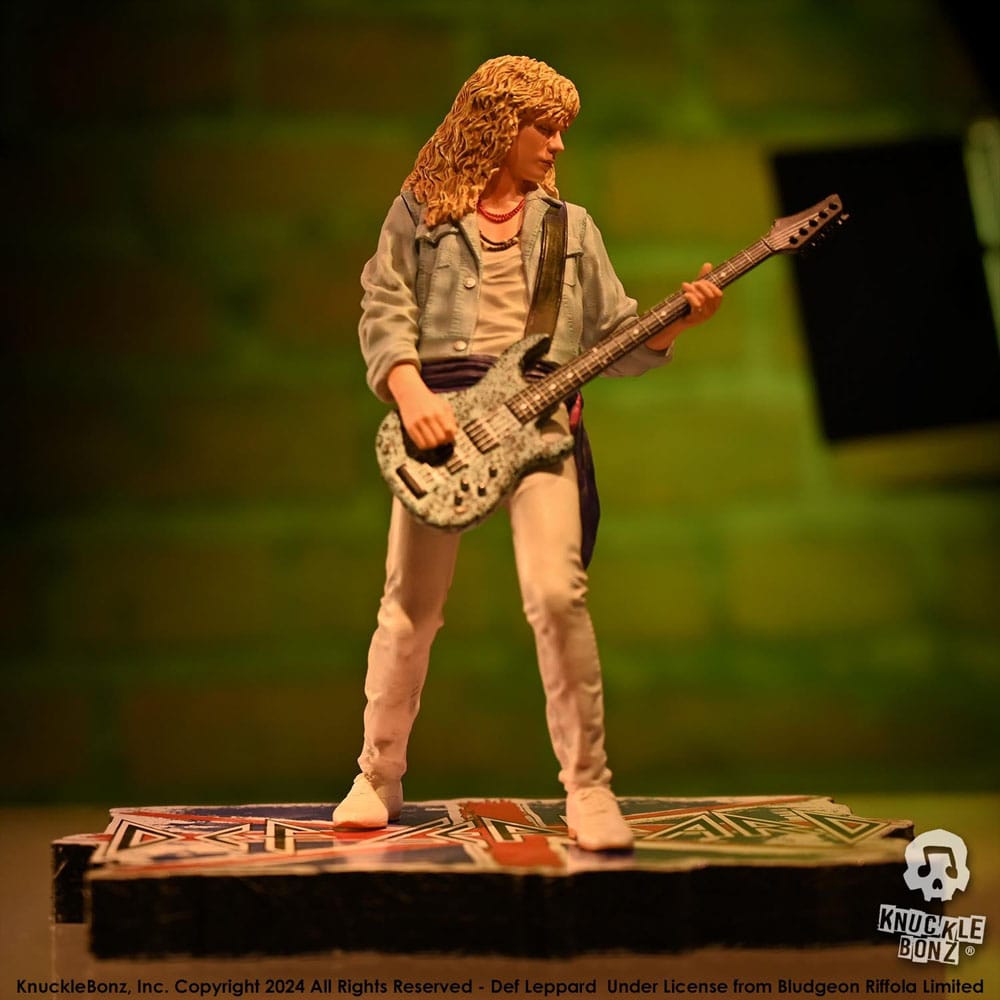 Def Leppard Rock Iconz Figur Rick Savage 24 cm Knucklebonz