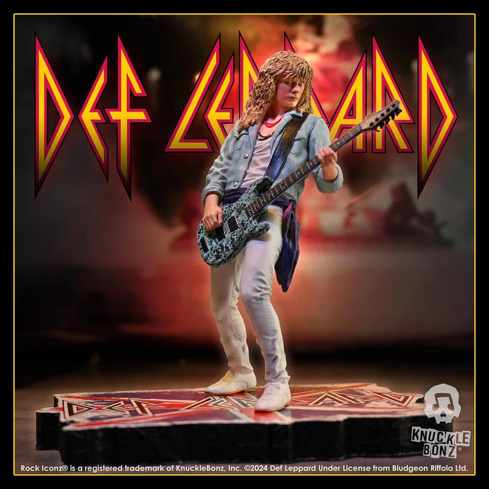 Def Leppard Rock Iconz Figur Rick Savage 24 cm Knucklebonz