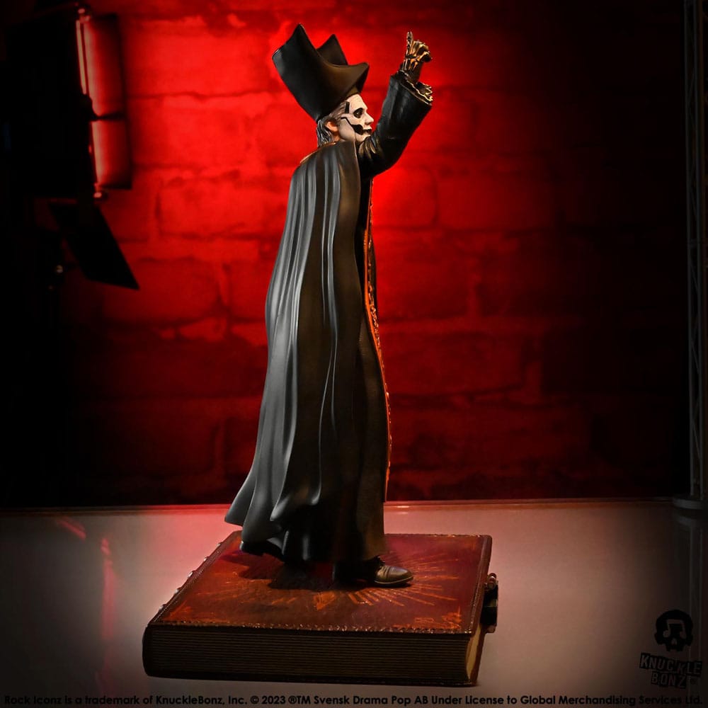 Ghost Rock Iconz Staty 1/9 Papa Emeritus IV (Svarta Kappor) 22 cm Knucklebonz
