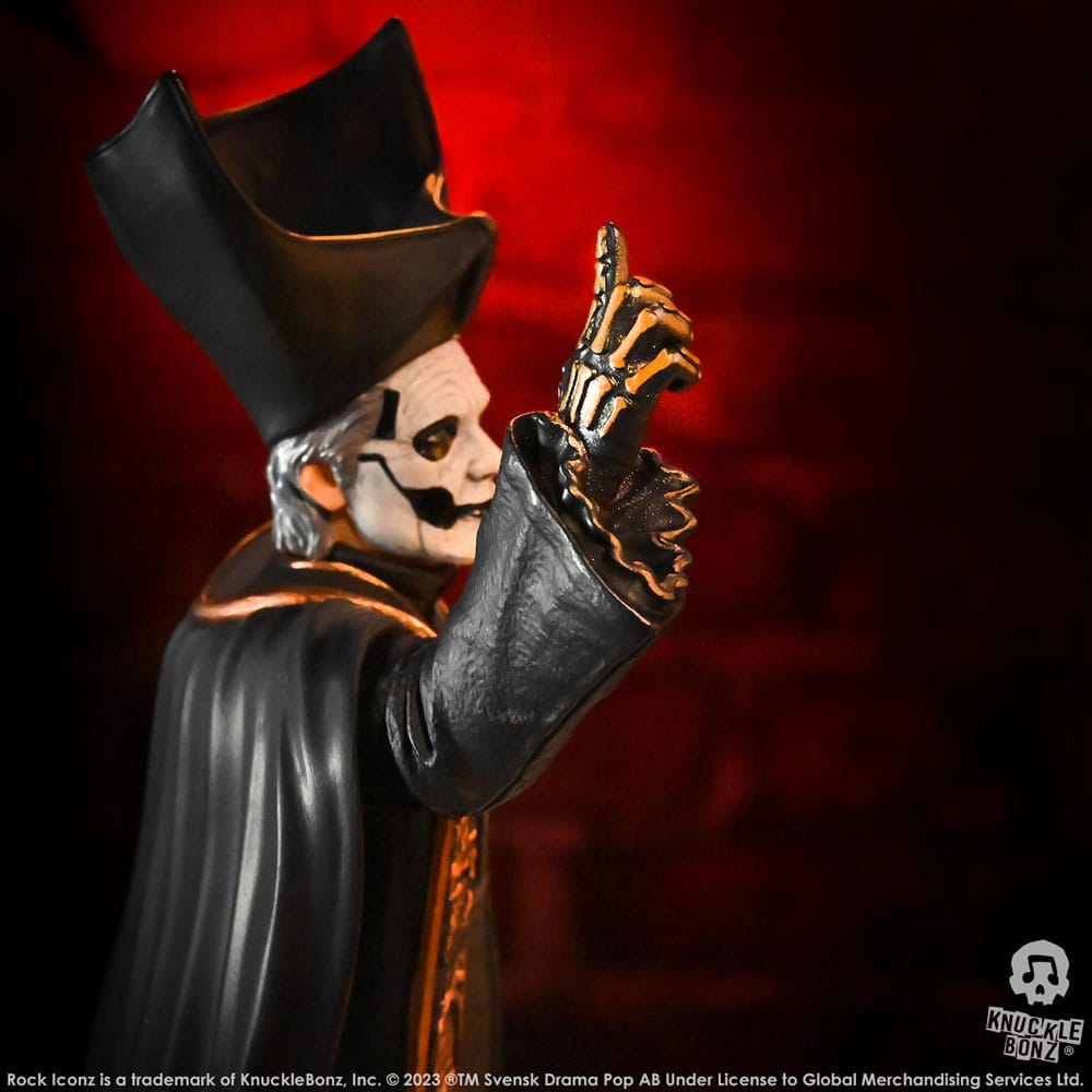 Ghost Rock Iconz Staty 1/9 Papa Emeritus IV (Svarta Kappor) 22 cm Knucklebonz