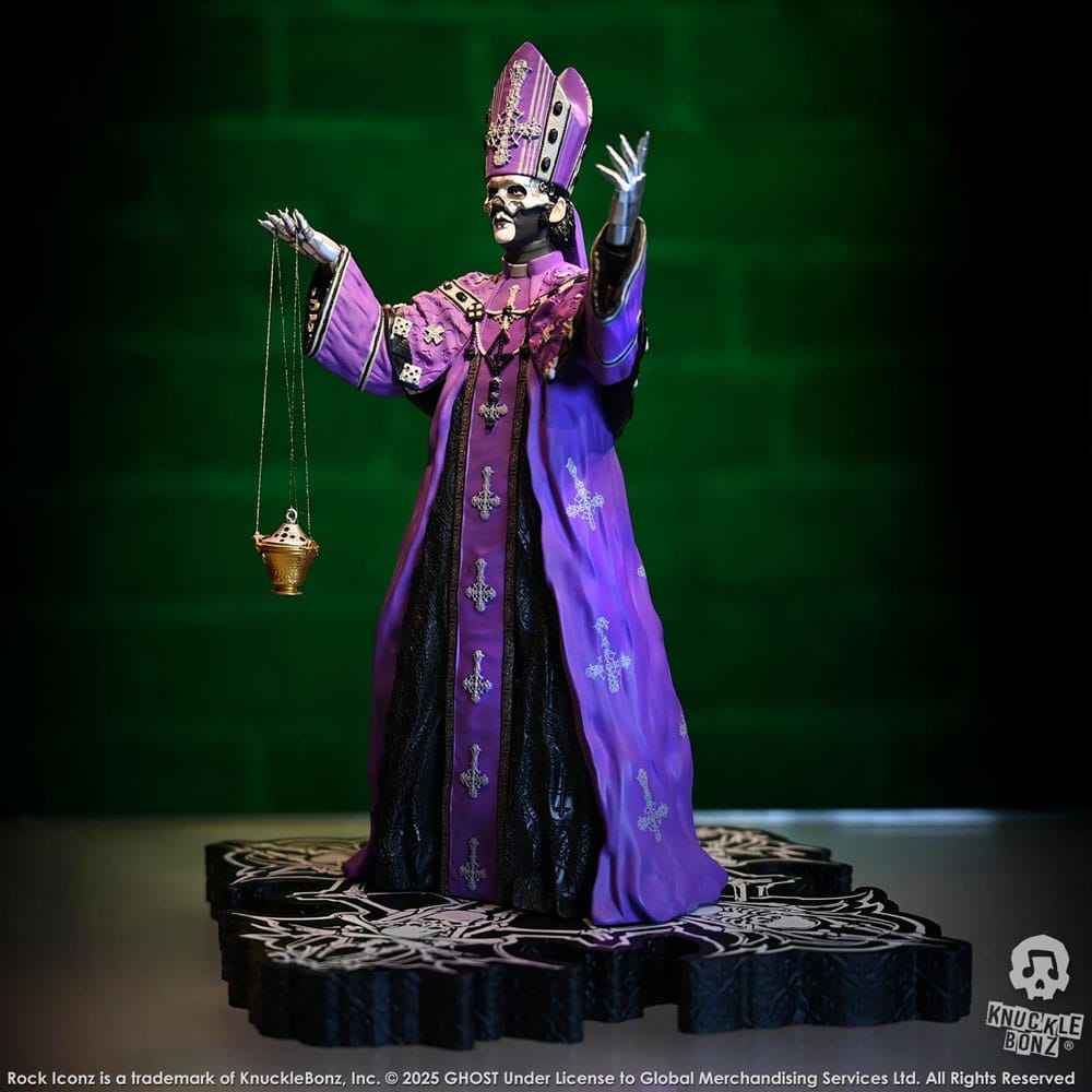 Ghost Rock Iconz Figur Papa V Perpetua Purple Robes 22 cm Knucklebonz